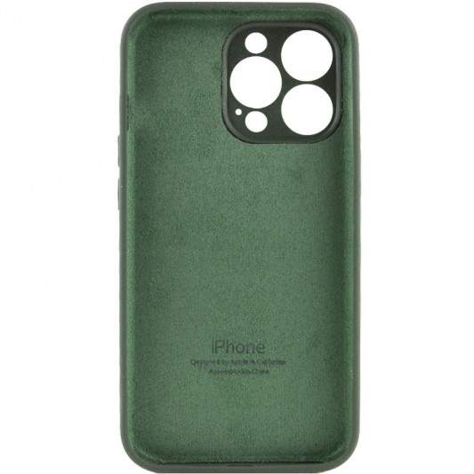 Чохол Silicone Case Full Camera Protective (AA) для Apple iPhone 13 Pro Max (6.7") Зелений / Cyprus Green - зображення 1 