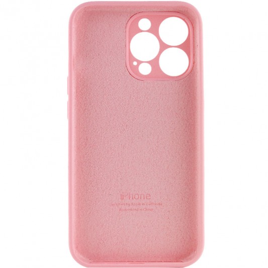 Чохол Silicone Case Full Camera Protective (AA) для Apple iPhone 13 Pro Max (6.7") Рожевий / Light pink - зображення 1 
