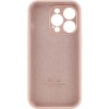 Чехол Silicone Case Full Camera Protective (AA) для Apple iPhone 13 Pro Max (6.7"") Розовый / Pink Sand