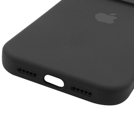 Чохол Silicone Case Full Camera Protective (AA) для Apple iPhone 13 Pro Max (6.7") Чорний / Black