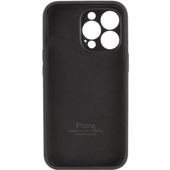 Чехол Silicone Case Full Camera Protective (AA) для Apple iPhone 13 Pro Max (6.7"") Черный / Black
