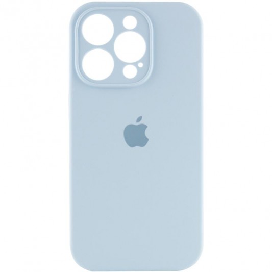 Чохол Silicone Case Full Camera Protective (AA) для Apple iPhone 13 Pro Max (6.7") Блакитний / Sweet Blue