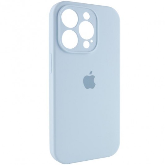 Чохол Silicone Case Full Camera Protective (AA) для Apple iPhone 13 Pro Max (6.7") Блакитний / Sweet Blue - зображення 1 