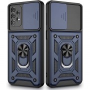 Ударопрочный чехол Camshield Serge Ring for Magnet для Samsung Galaxy A23 4G Синий