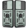 Ударопрочный чехол Camshield Serge Ring for Magnet для Samsung Galaxy A73 5G Зеленый