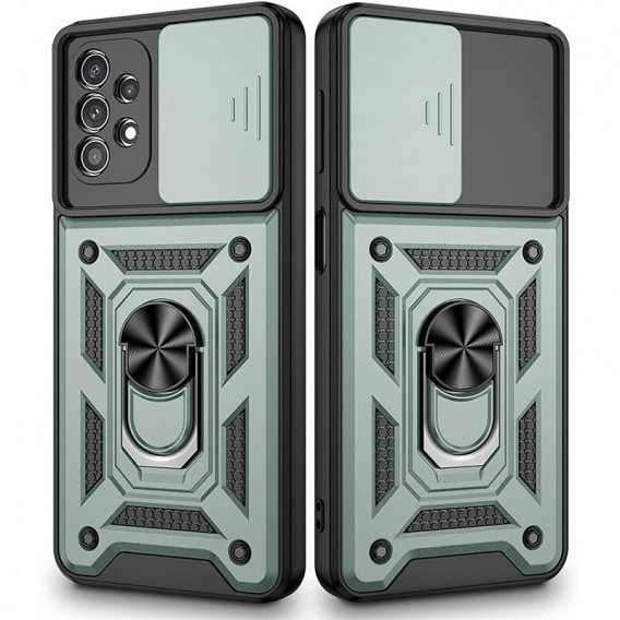 Удароміцний чохол Camshield Serge Ring for Magnet для Samsung Galaxy A73 5G Зелений
