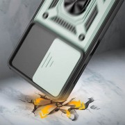 Ударопрочный чехол Camshield Serge Ring for Magnet для Samsung Galaxy A73 5G Зеленый