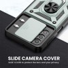 Ударопрочный чехол Camshield Serge Ring for Magnet для Samsung Galaxy A73 5G Зеленый
