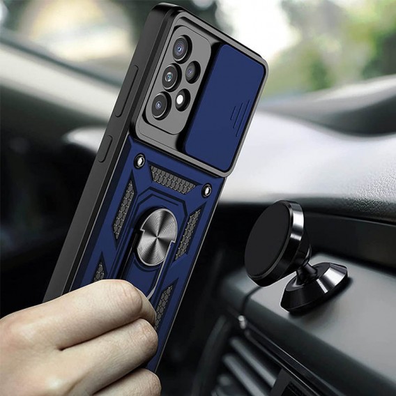 Удароміцний чохол для Samsung Galaxy M53 5G Camshield Serge Ring for Magnet Синій
