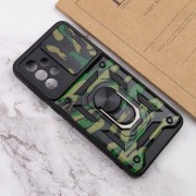 Ударопрочный чехол Camshield Serge Ring Camo для Samsung Galaxy A73 5G Зеленый / Army Green