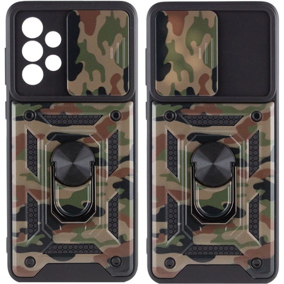 Удароміцний чохол Camshield Serge Ring Camo Samsung Galaxy A73 5G Коричневий / Army Brown