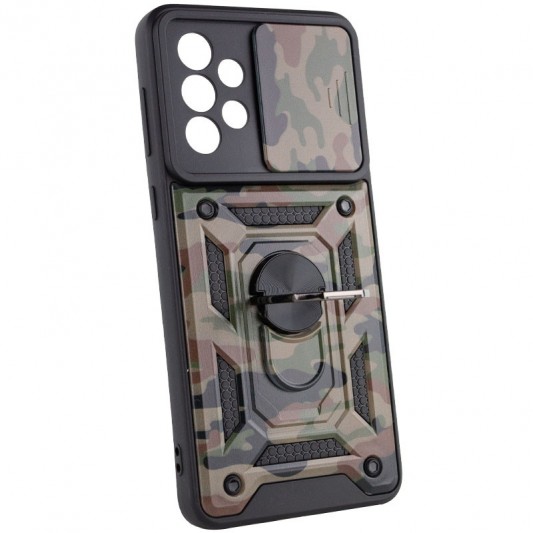 Ударопрочный чехол Camshield Serge Ring Camo для Samsung Galaxy A73 5G Коричневый / Army Brown - изображение 2