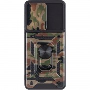 Ударопрочный чехол Camshield Serge Ring Camo для Samsung Galaxy A73 5G Коричневый / Army Brown