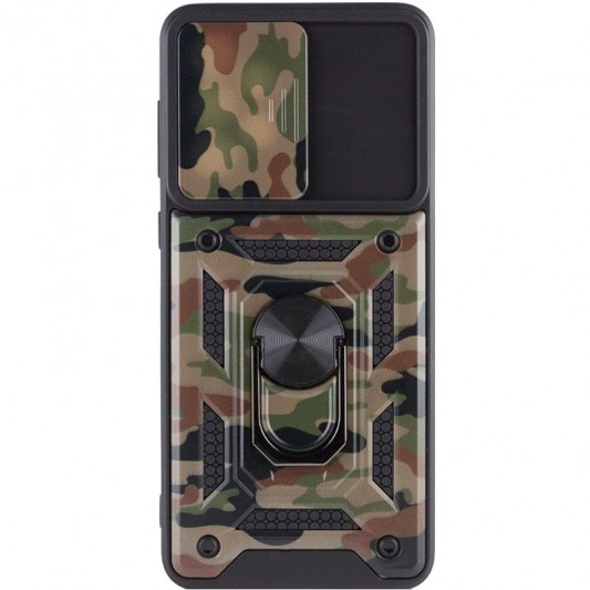 Ударопрочный чехол Camshield Serge Ring Camo для Samsung Galaxy A73 5G Коричневый / Army Brown - изображение 3