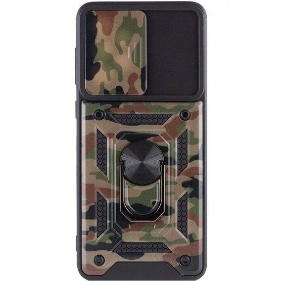 Удароміцний чохол Camshield Serge Ring Camo Samsung Galaxy A73 5G Коричневий / Army Brown