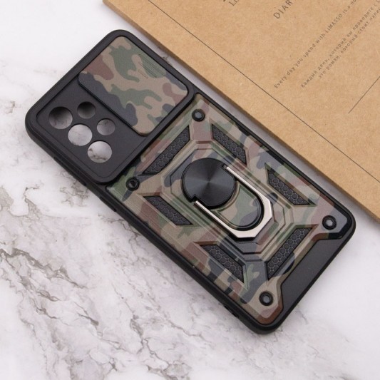Ударопрочный чехол Camshield Serge Ring Camo для Samsung Galaxy A73 5G Коричневый / Army Brown - изображение 4