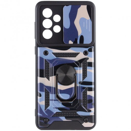 Ударопрочный чехол Camshield Serge Ring Camo для Samsung Galaxy A73 5G Фиолетовый / Army Purple - изображение 1