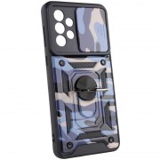 Ударопрочный чехол Camshield Serge Ring Camo для Samsung Galaxy A73 5G Фиолетовый / Army Purple