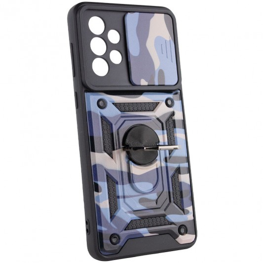 Ударопрочный чехол Camshield Serge Ring Camo для Samsung Galaxy A73 5G Фиолетовый / Army Purple - изображение 3