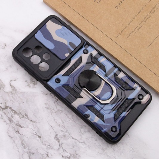 Ударопрочный чехол Camshield Serge Ring Camo для Samsung Galaxy A73 5G Фиолетовый / Army Purple - изображение 4