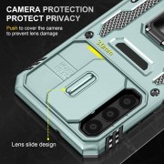 Ударопрочный чехол Camshield Army Ring для Samsung Galaxy A23 4G Зеленый / Light Green