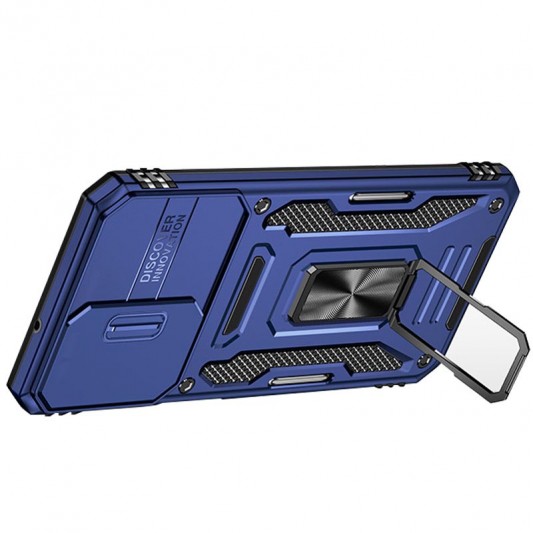 Ударопрочный чехол Camshield Army Ring для Samsung Galaxy A23 4G Синий / Navy - изображение 3