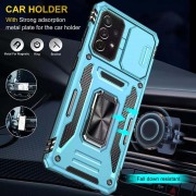 Ударопрочный чехол Camshield Army Ring для Samsung Galaxy A33 5G Голубой / Light Blue
