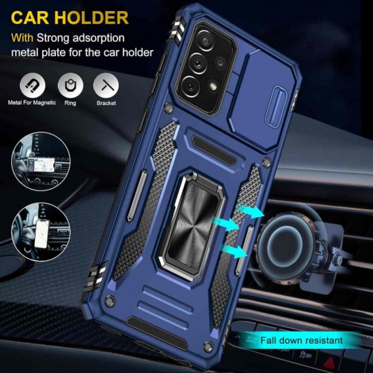 Ударопрочный чехол Camshield Army Ring для Samsung Galaxy A33 5G Синий / Navy - изображение 1