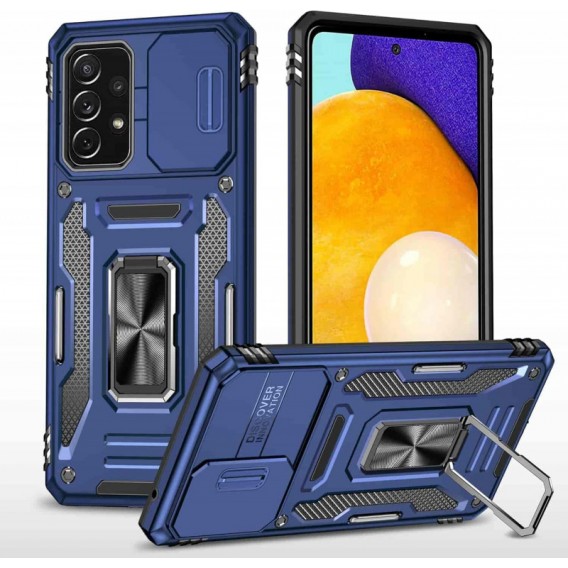 Ударопрочный чехол Camshield Army Ring для Samsung Galaxy A73 5G Синий / Navy