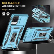 Ударопрочный чехол для Samsung Galaxy M53 5G Camshield Army Ring Голубой / Light Blue
