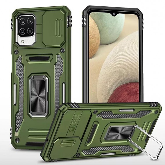 Удароміцний чохол для Samsung Galaxy M53 5G Camshield Army Ring Оливковий / Army Green