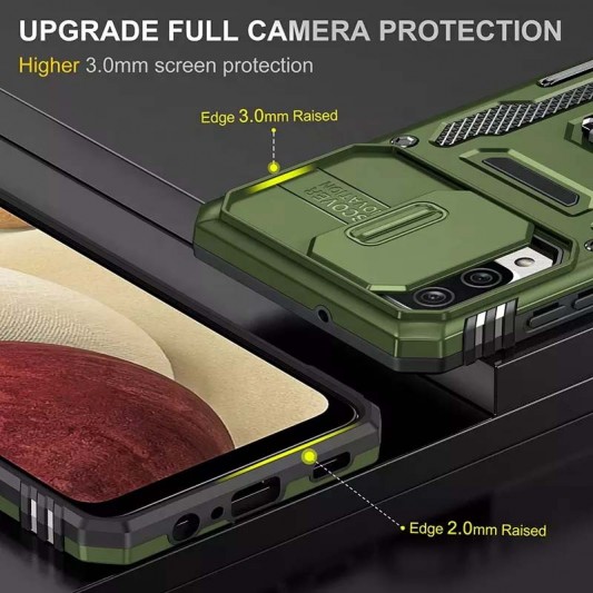 Ударопрочный чехол Camshield Army Ring для Samsung Galaxy M53 5G Оливковый / Army Green - изображение 1