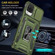 Ударопрочный чехол для Samsung Galaxy M53 5G Camshield Army Ring Оливковый / Army Green