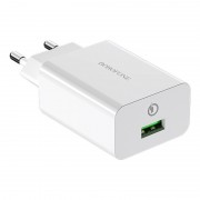 Зарядное устройство для телефона - Borofone BA21A Long journey QC3.0 (1USB/3A) Белый
