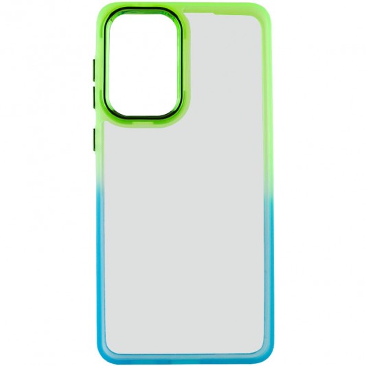 Чехол TPU+PC Fresh sip series для Samsung Galaxy A33 5G Бирюзовый / Лимонный - изображение 1