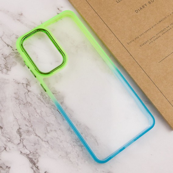 Чехол TPU+PC Fresh sip series для Samsung Galaxy A33 5G Бирюзовый / Лимонный