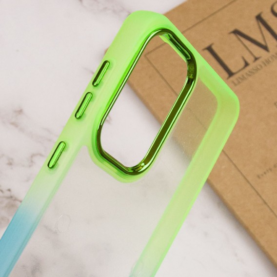 Чехол TPU+PC Fresh sip series для Samsung Galaxy A33 5G Бирюзовый / Лимонный