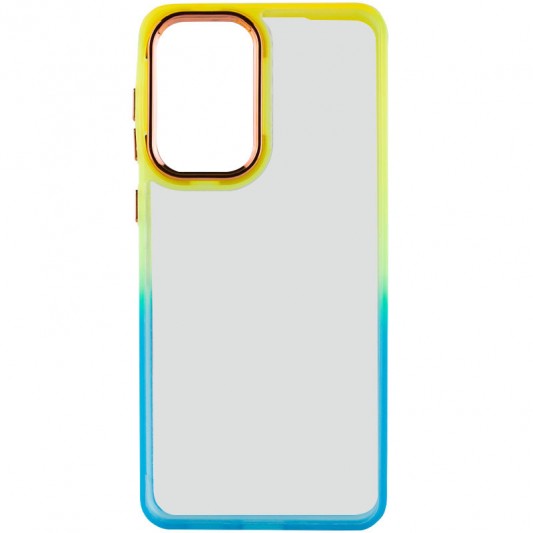 Чохол TPU+PC Fresh sip series для Samsung Galaxy A33 5G Бірюзовий / Помаранчевий - зображення 1 