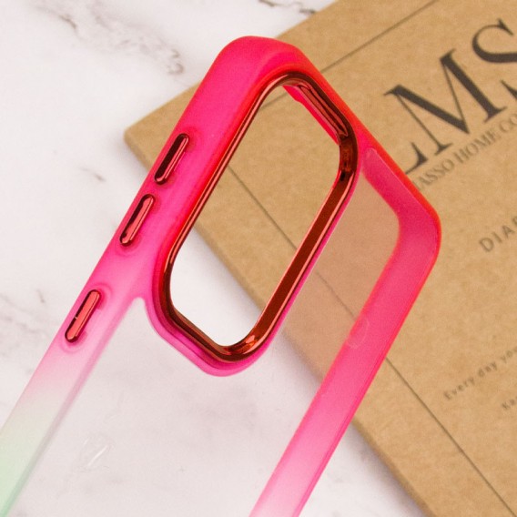 Чехол TPU+PC Fresh sip series для Samsung Galaxy A33 5G Салатовый / Розовый