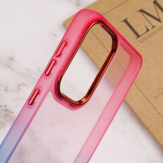 Чехол TPU+PC Fresh sip series для Samsung Galaxy A33 5G Синий / Розовый