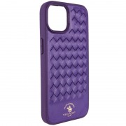 Кожаный чехол для Apple iPhone 14 (6.1"") - Polo Santa Barbara Purple