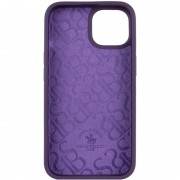 Кожаный чехол для Apple iPhone 14 (6.1"") - Polo Santa Barbara Purple