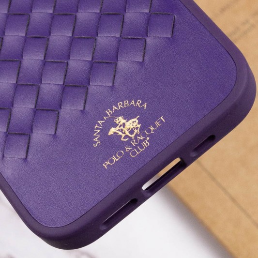 Кожаный чехол Polo Santa Barbara для Apple iPhone 14 (6.1") Purple - изображение 9