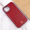 Кожаный чехол для Apple iPhone 14 (6.1"") - Polo Santa Barbara Red