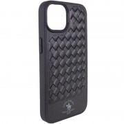 Кожаный чехол для Apple iPhone 14 Plus (6.7"") - Polo Santa Barbara Black