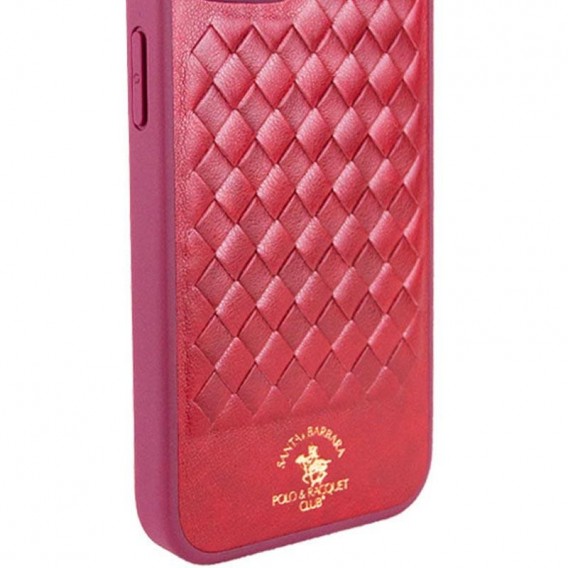 Кожаный чехол для Apple iPhone 14 Pro (6.1"") - Polo Santa Barbara Red