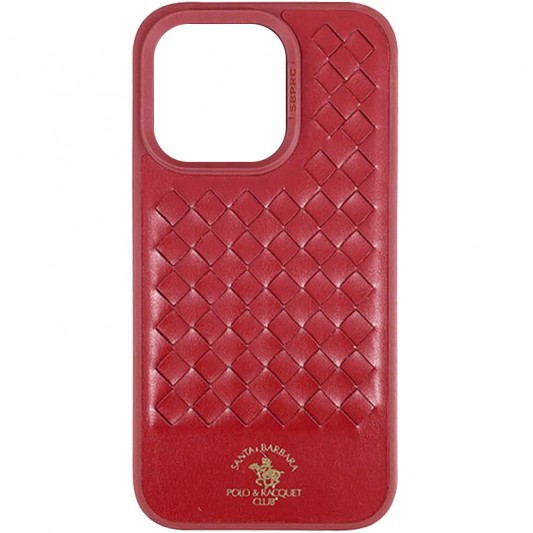 Кожаный чехол Polo Santa Barbara для Apple iPhone 14 Pro Max (6.7") Red