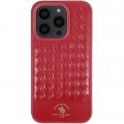 Кожаный чехол для Apple iPhone 14 Pro Max (6.7"") - Polo Santa Barbara Red