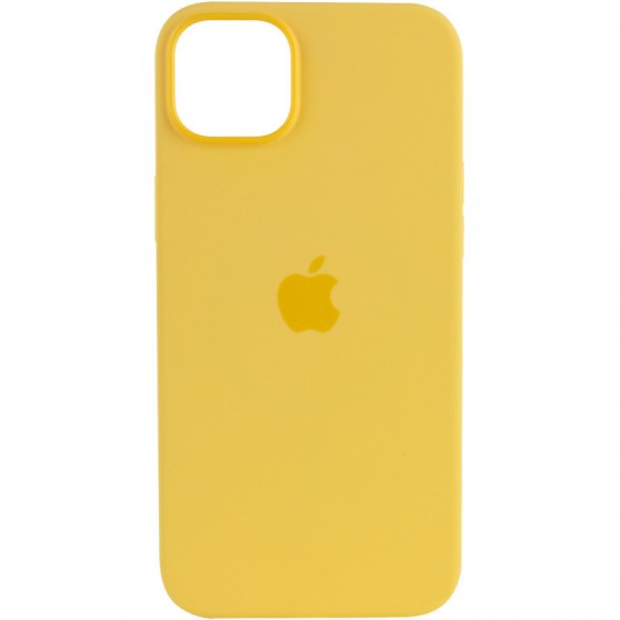 Чохол Silicone case (AAA) with Magsafe для Apple iPhone 14 Pro (6.1") Жовтий / Sunglow