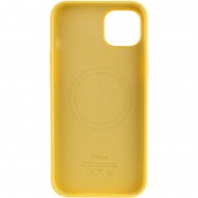 Чохол для Apple iPhone 14 Pro (6.1"") - Silicone case (AAA) full with Magsafe Жовтий / Sunglow